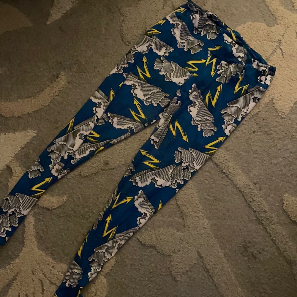 LuLaRoe Lightning Bolt & Cloud Leggings